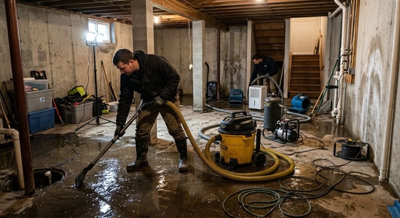 Basement Water Cleanup in Wilmington, NC