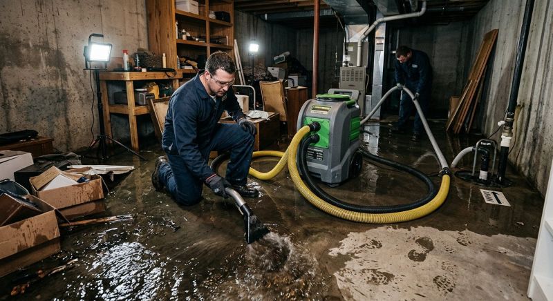 Basement Water Cleanup in Wilmington, NC
