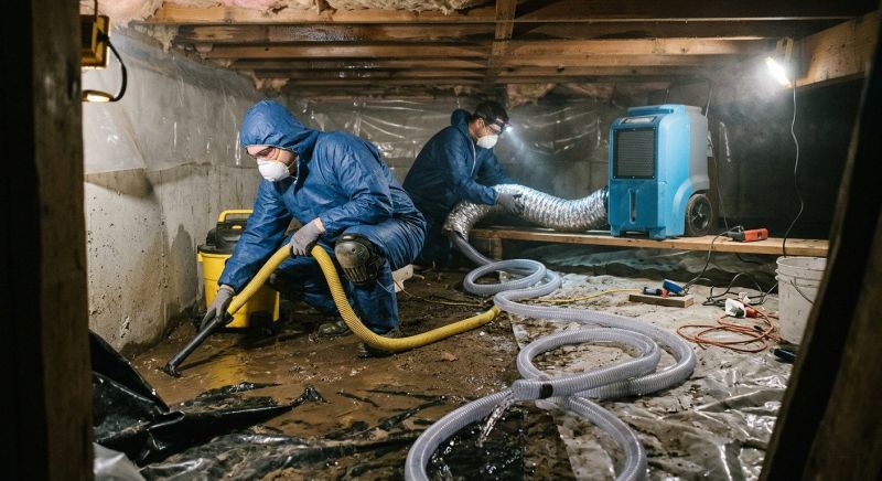 Crawlspace Water Restoration in Napa, CA