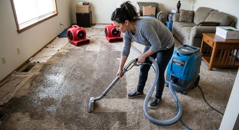 Wet Carpet Restoration in Santa Rosa, CA